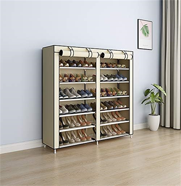 Shoe rack with cover